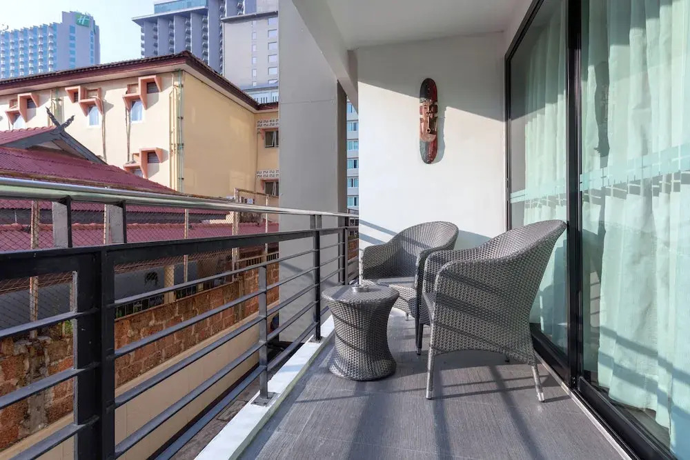 Двухместный люкс Deluxe с балконом двуспальная кровать в Citismart Luxury Apartments