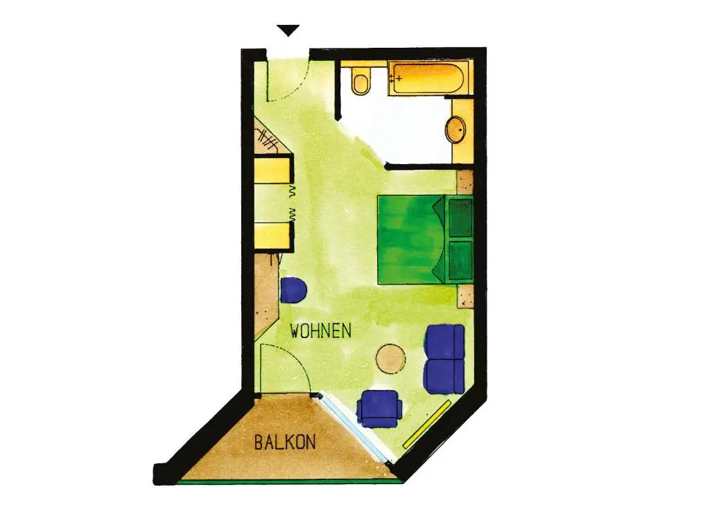 Standard Double room (full double bed)