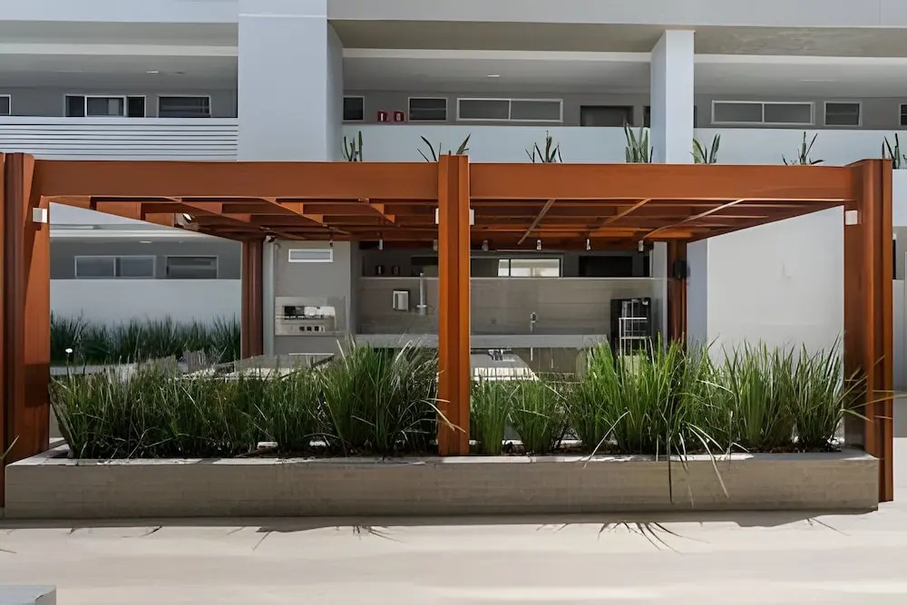 Flat pé na areia 406 Branco Haus