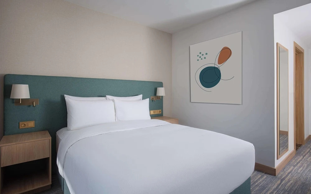 Двухместный номер с видом на город (двуспальная кровать) в DoubleTree by Hilton Shymkent