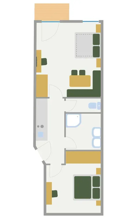 Crystls Aparthotel - Chambres