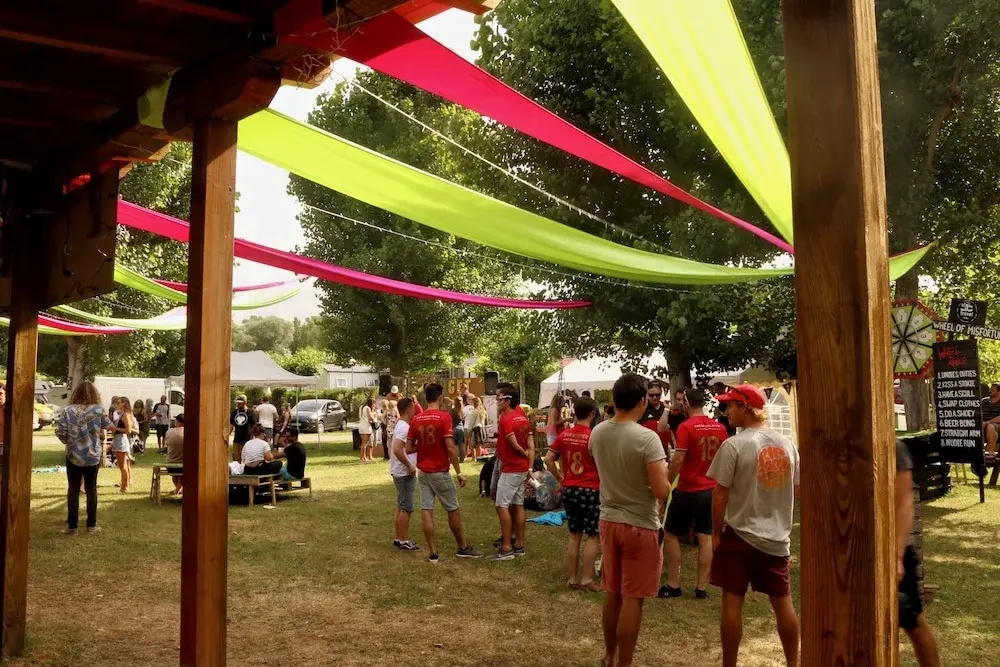 Haro San Vino Wine Fight Camping