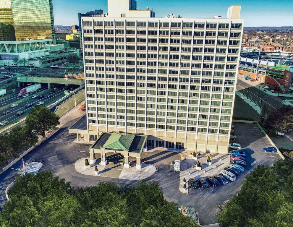 Landing in Downtown Hartford Near Dunkin' Park
