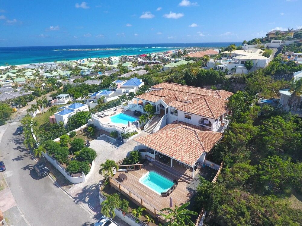 Villa With 5 Bedrooms in Saint Martin, With Wonderful sea View, Private Pool and Terrace