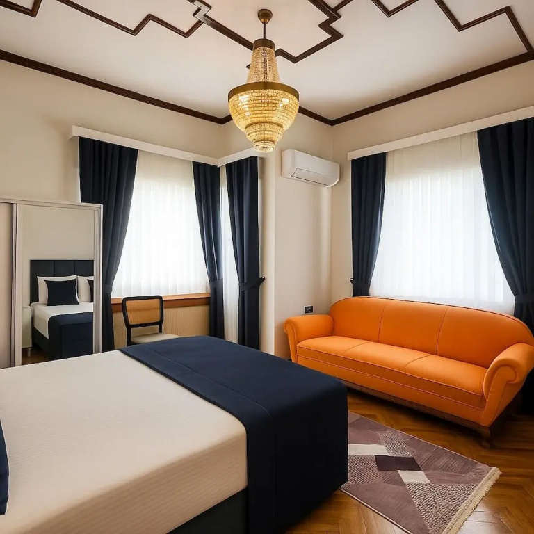 Deluxe Double room with balcony and with sea view (full double bed)