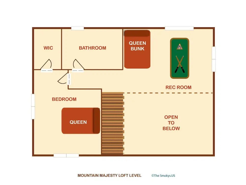雙人床的兩臥標準四人房