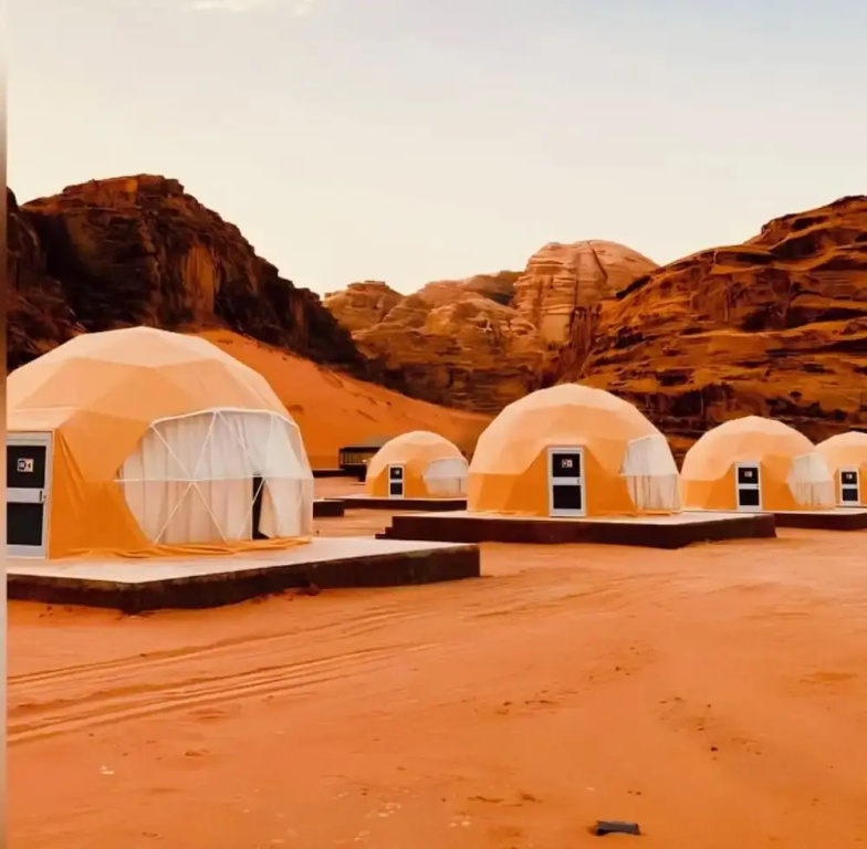 Luxury purple bubble tents