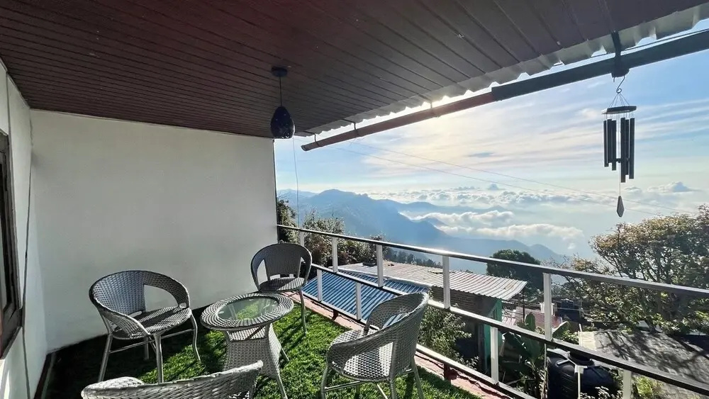 Comfort room with balcony and with mountain view