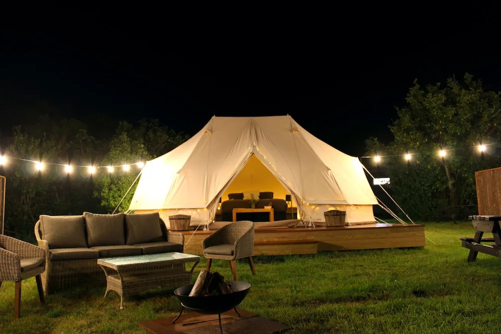 Tent beachfront