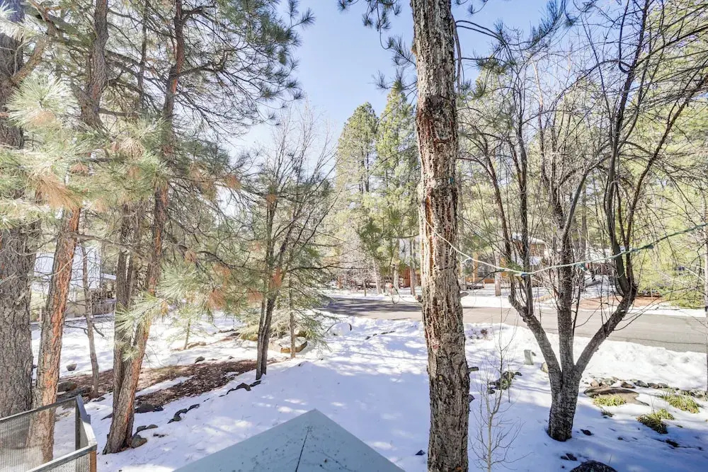 Deck & Fire Pit: Modern Munds Park Retreat!
