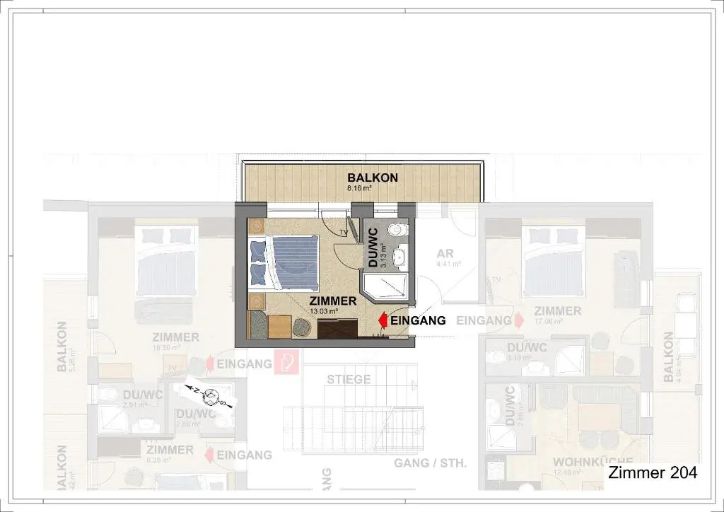 Standard Double room (full double bed)