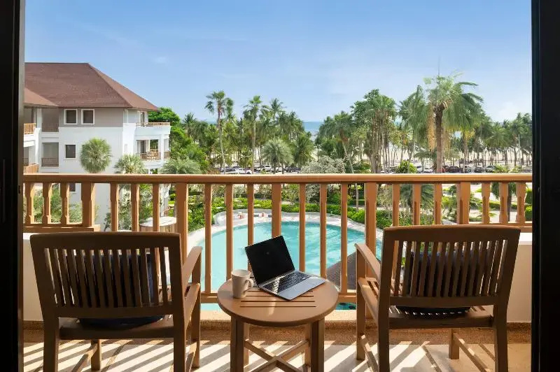 Standard Double room with balcony and with pool view (full double bed)