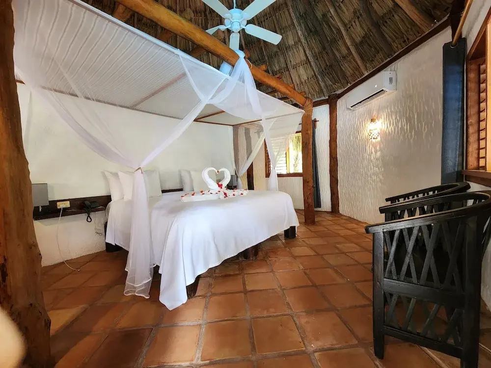 Double Bungalow with pool view (full double bed)