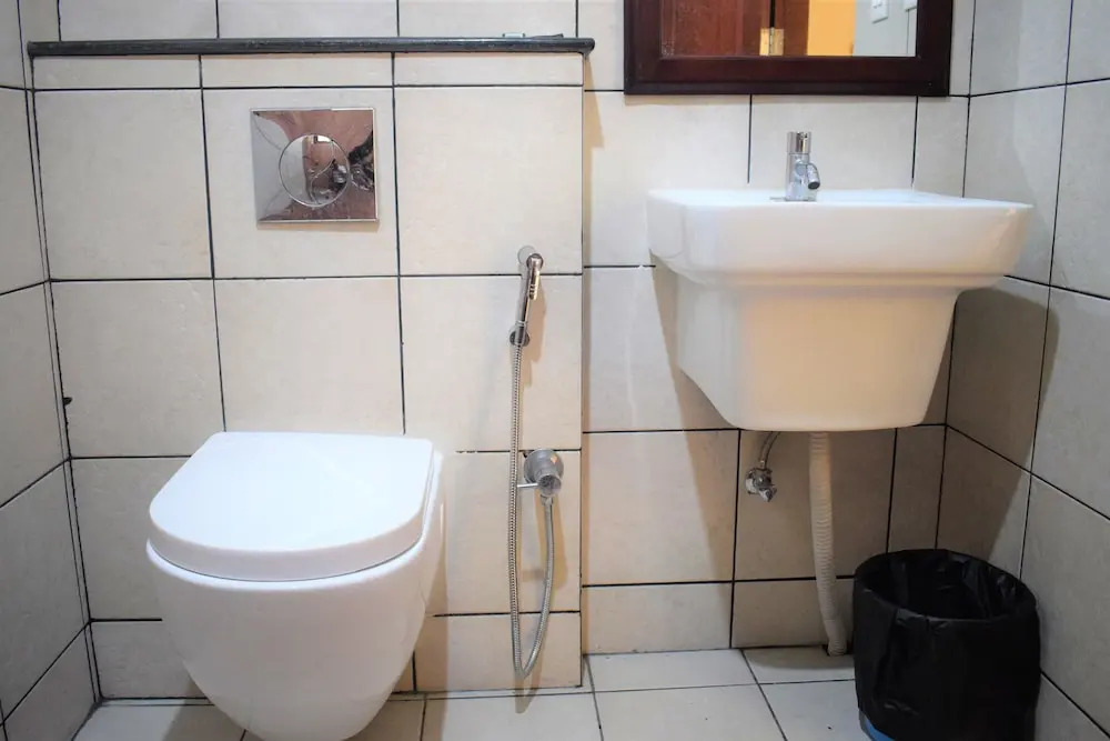 豪華花園景雙人房,配有雙人床