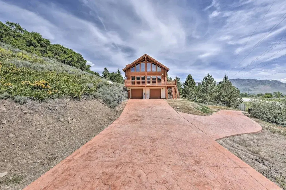 Spacious Hilltop Cabin w/ Deck & Scenic Views!