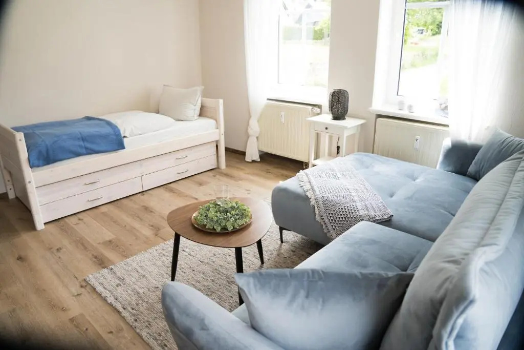 Urlaubsfreude Biedermann Haus Glücksstein Ferienwohnung Aquamarin