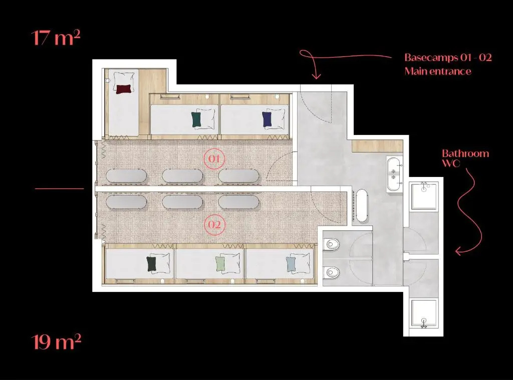 Carina, Hotel - Chambres