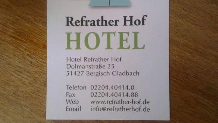 Hotel Refrather Hof
