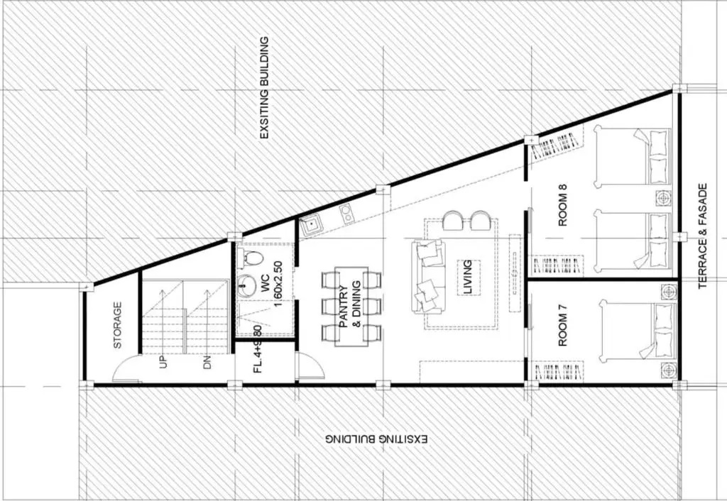 U2 Large 2 Bedrooms 100m to BTS station