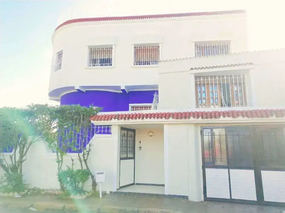 Blue And White House
