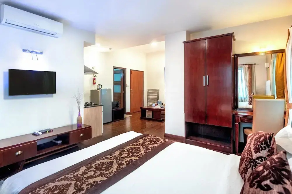 Studio with balcony