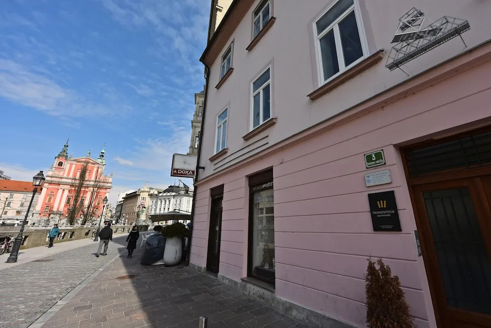 Tromostovje II In Heart Of Ljubljana