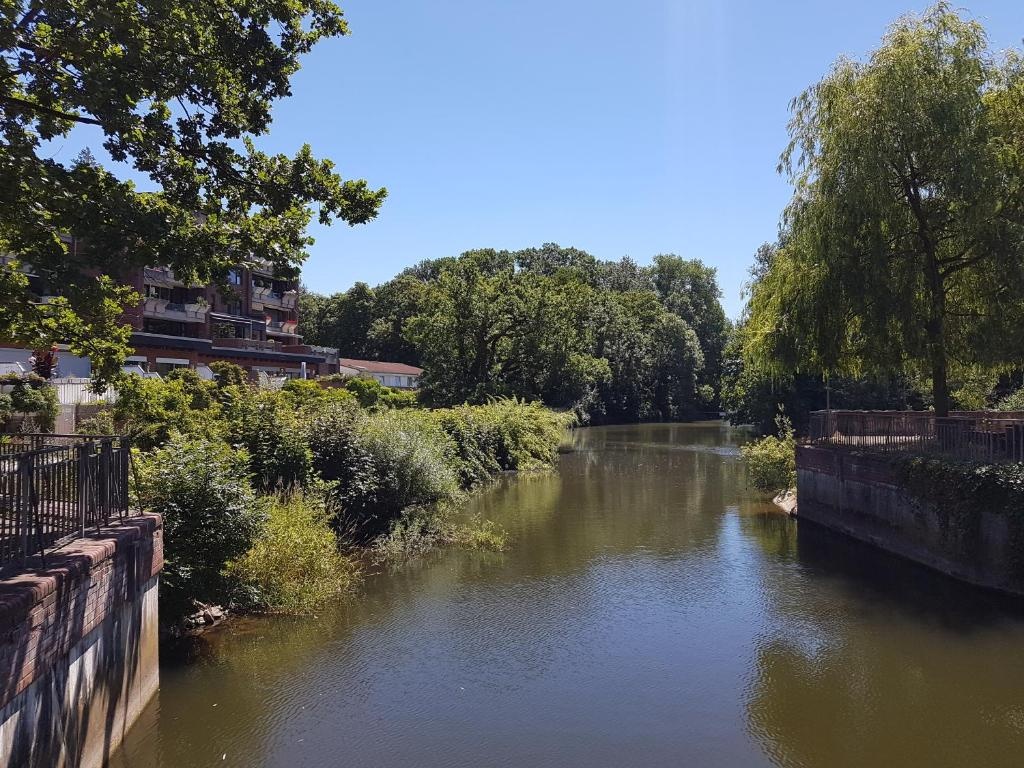 Messe- und Ferienwohnung mit Blick ins Grüne direkt am Wasser