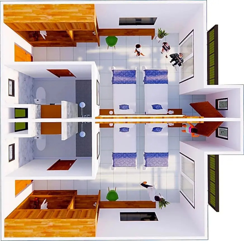 Kaw Kwang Beach Resort - Chambres