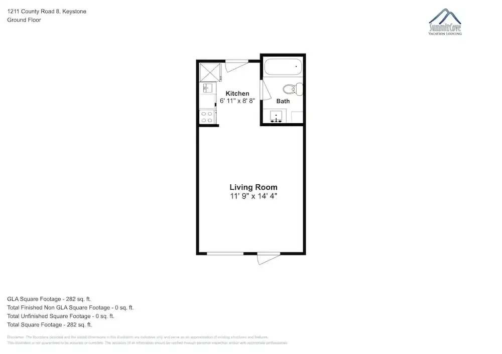 Double Studio with balcony and with mountain view (full double bed)