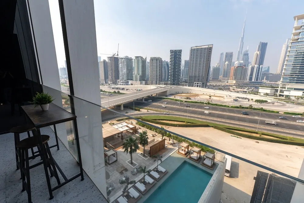 Cozy Studio w Burj View Balcony Business Bay