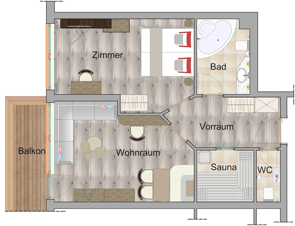 1 Bedroom Suite with mountain view