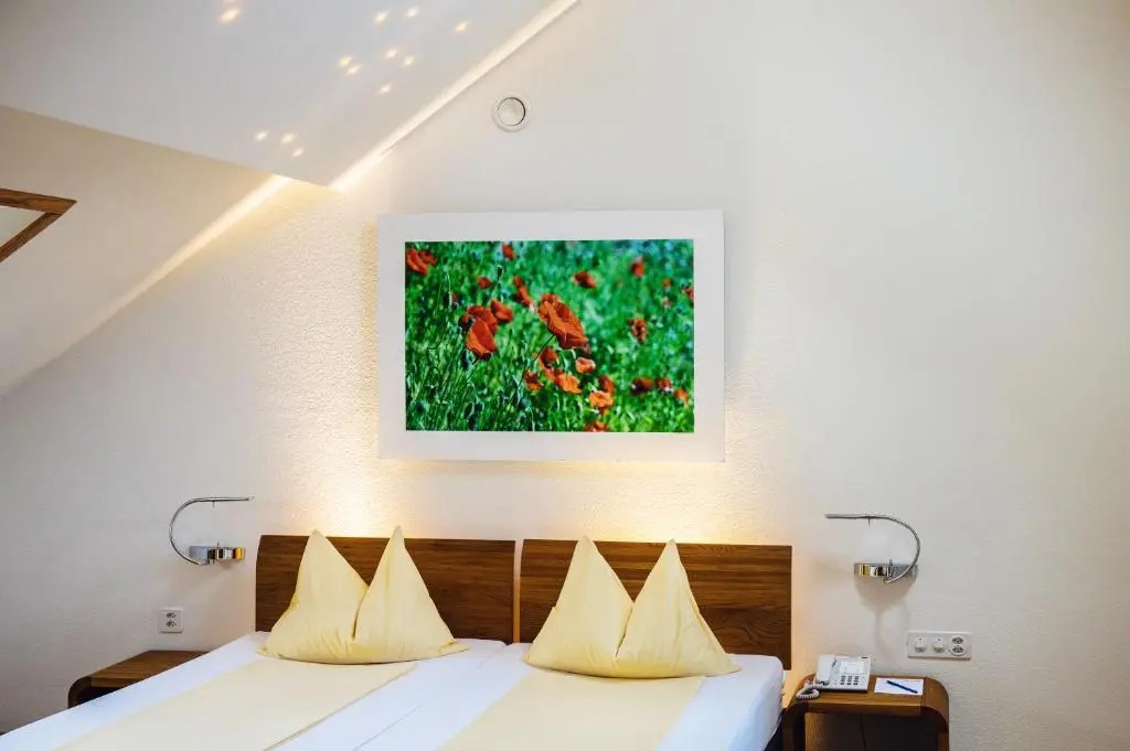 Apartment with balcony and with garden view