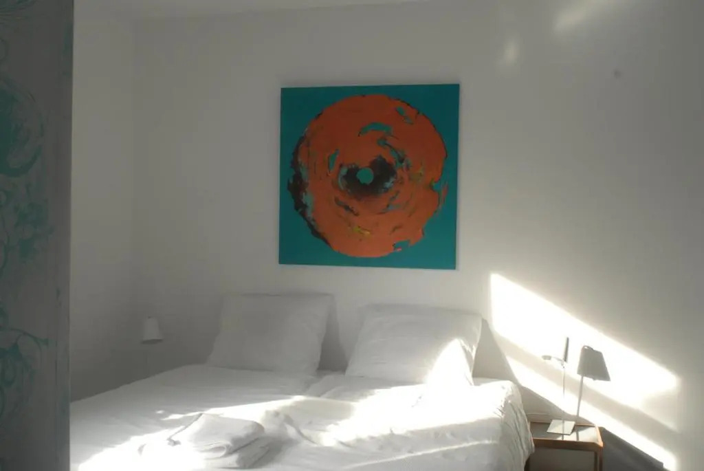 觀景標準雙人房，配有雙人床