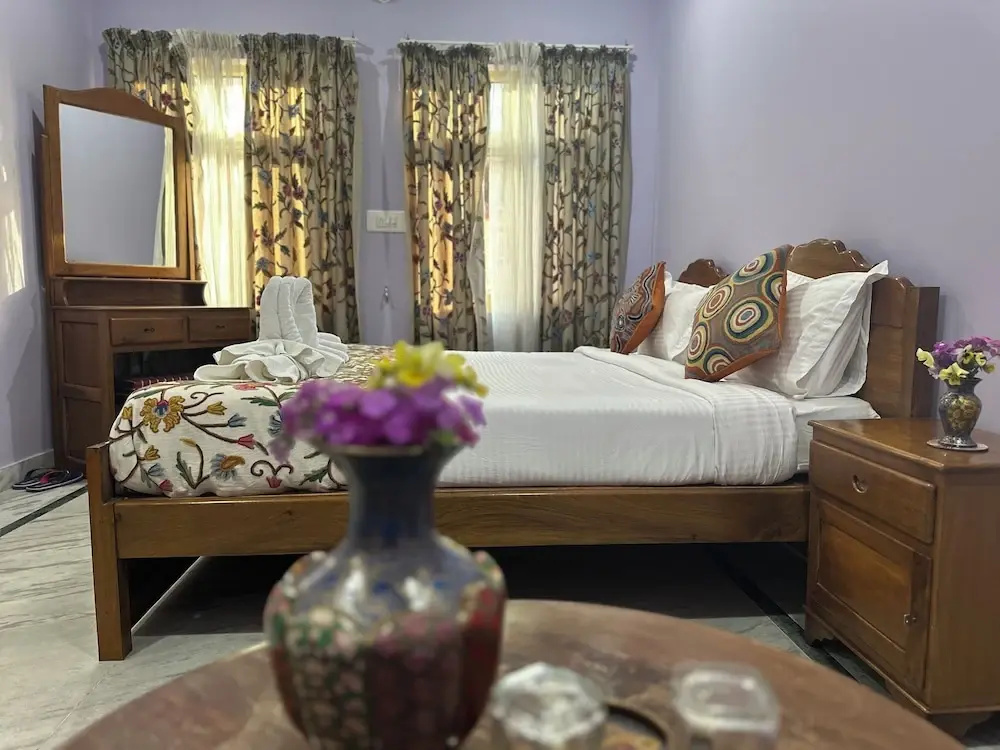Deluxe Double room with balcony and with mountain view (full double bed)