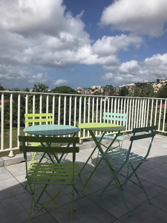 Apartment with 2 Bedrooms in Fort-De-France, with Wonderful City View, Furnished Terrace And Wifi - 8 Km From the Beach