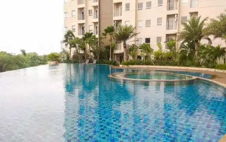 Japanese Style 1BR Apartment at Mustika Golf Residence By Travelio