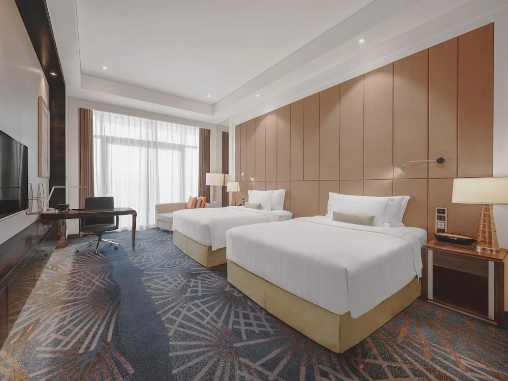 頂級四人房，帶有觀景雙床