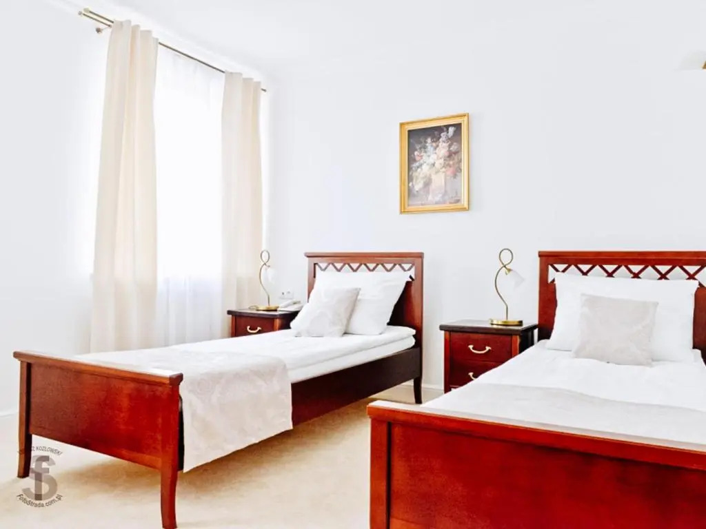 豪華單人房，配有雙人床