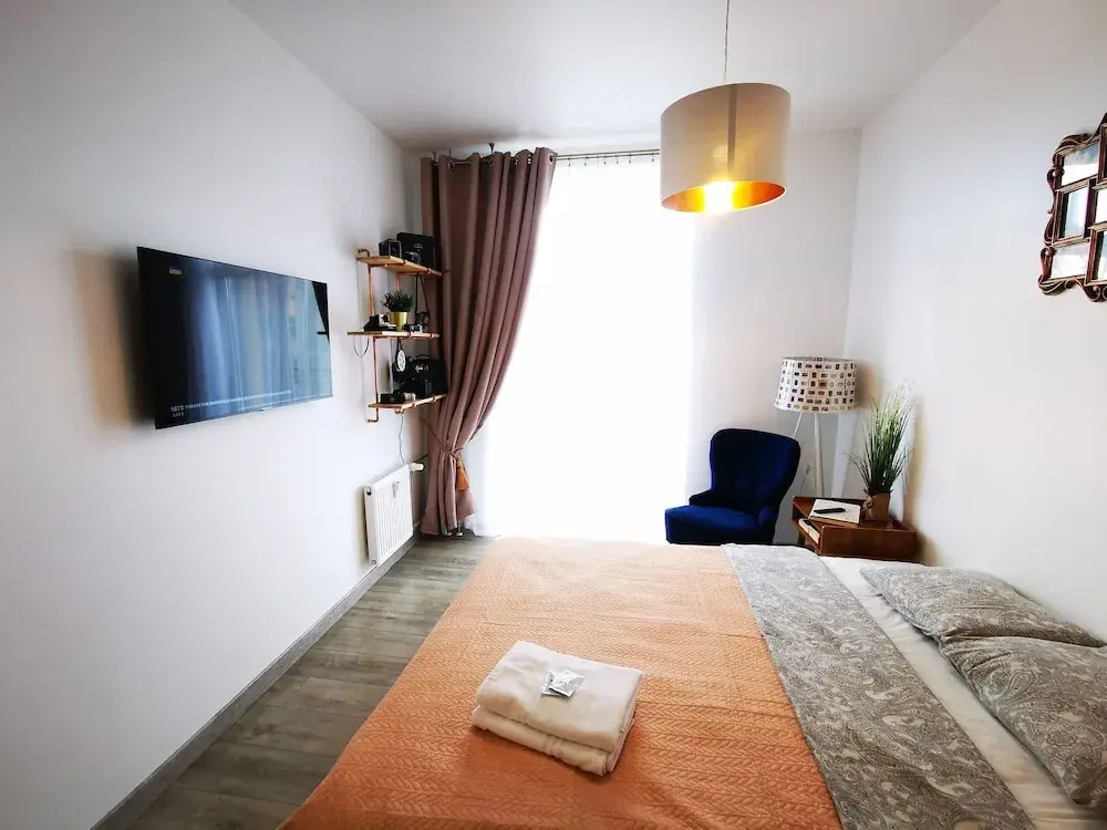 Studio with balcony