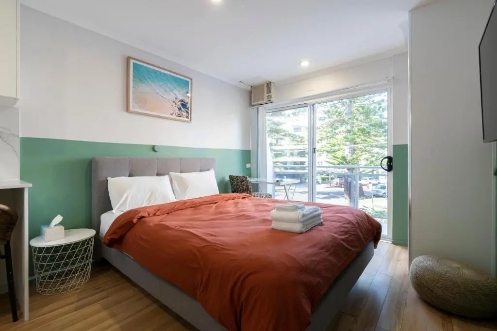 Studio with balcony
