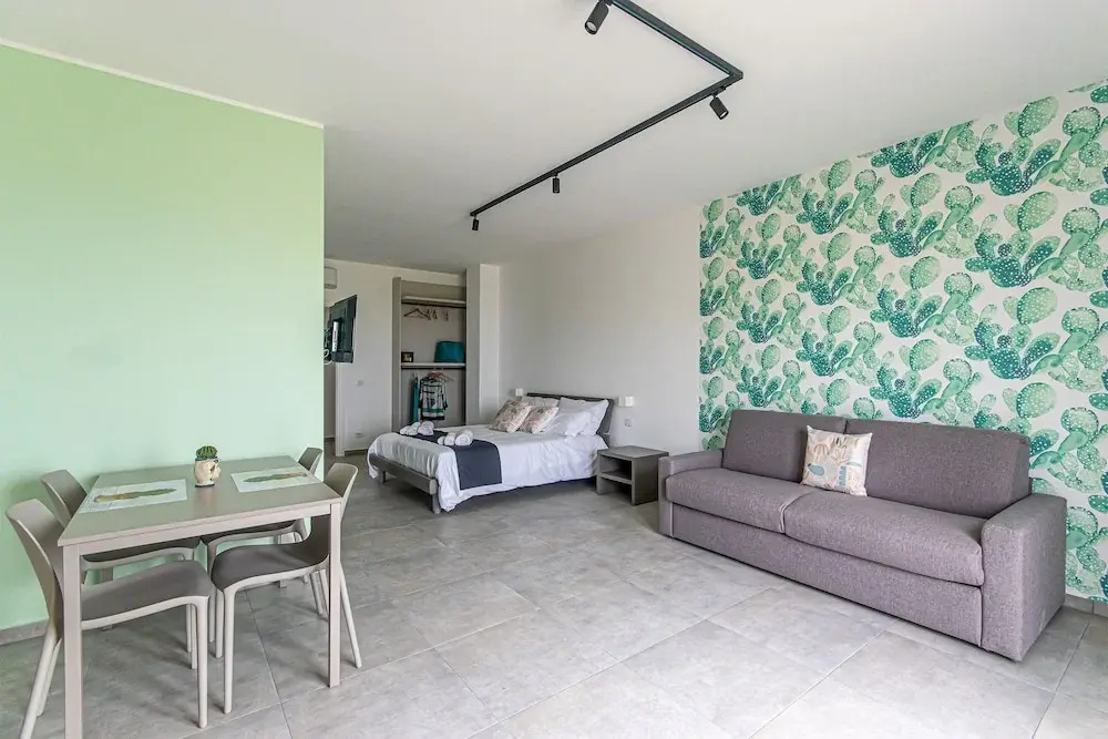 Studio with balcony and with view