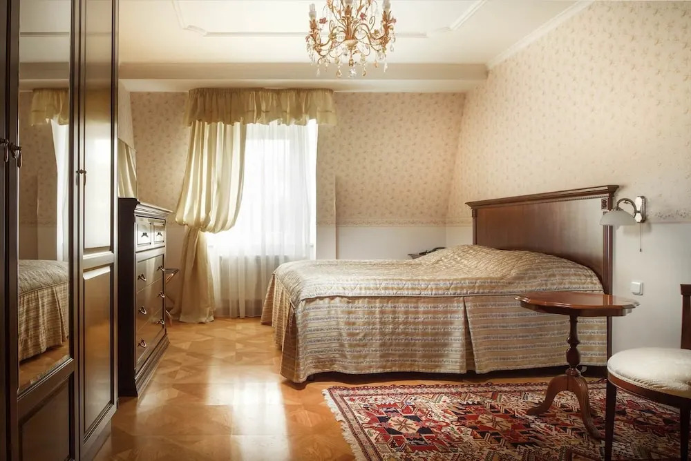 尊爵四合一豪華客房，配有雙人床