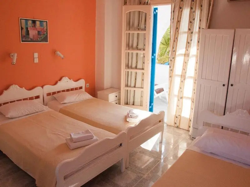 Standard Triple room with balcony and with pool view