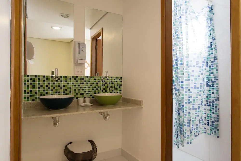 Кровать в общем номере в Brazilodge All Suites Hostel
