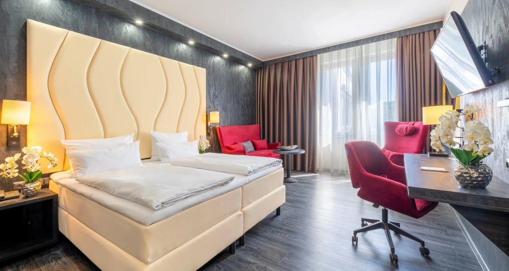 Standard Double room with lake view (full double bed)