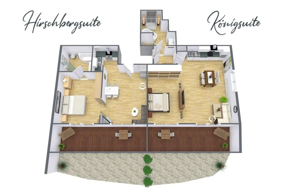 Ferienwohnung "Hirschbergsuite" am Schliersee mit Frühstück - 2min zum See mit Sauna & Frühstück