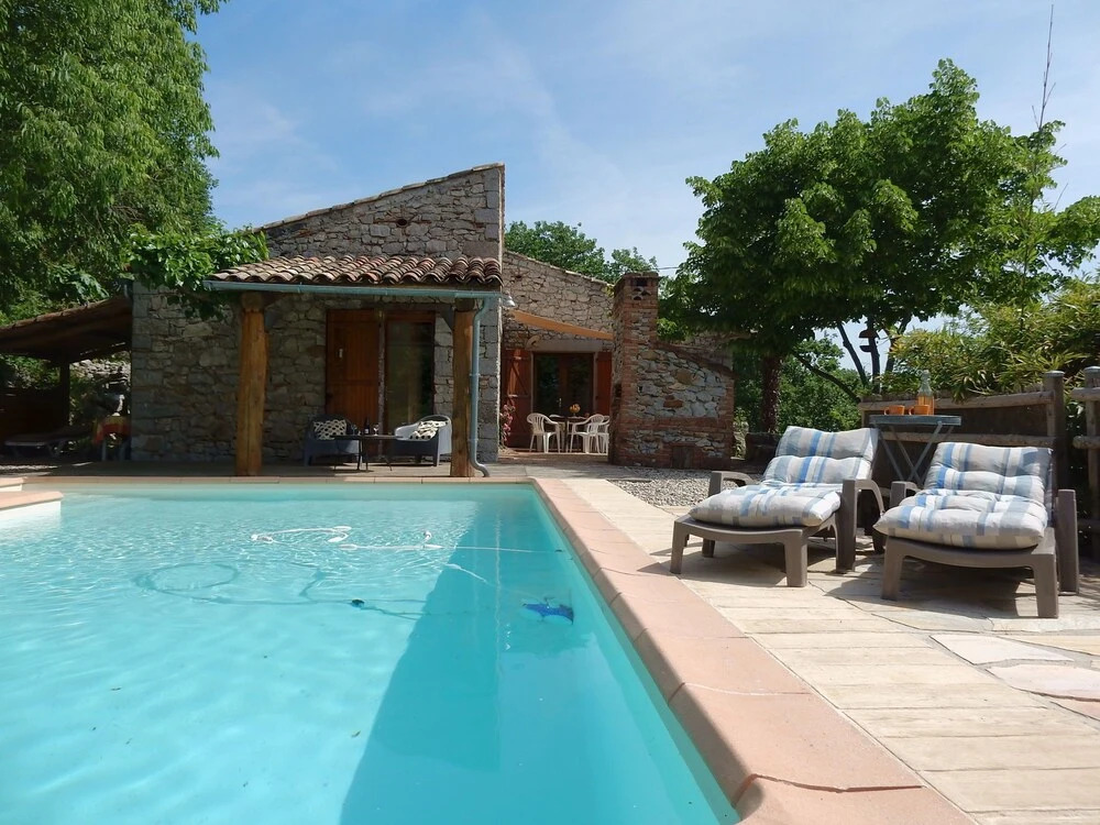 Cozy Holiday Home In Saint-Alban-Auriolles With Private Pool
