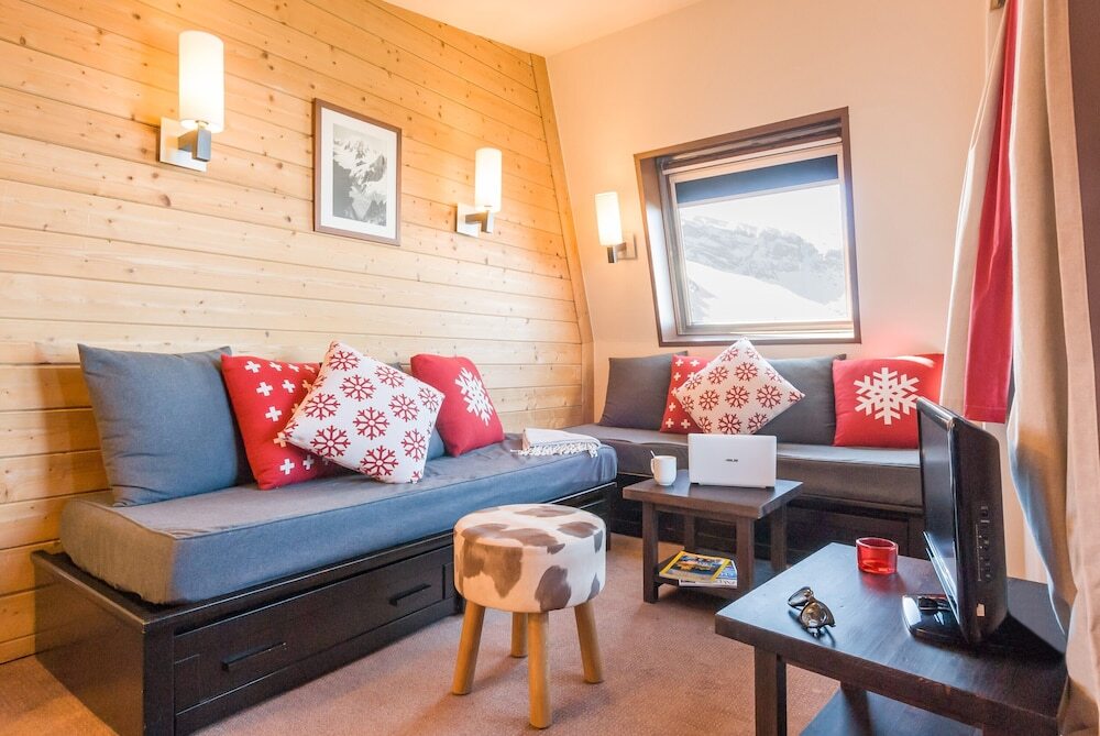 Апартаменты c 1 комнатой с балконом и с видом на горы в Résidence Pierre & Vacances Avoriaz Saskia Falaise