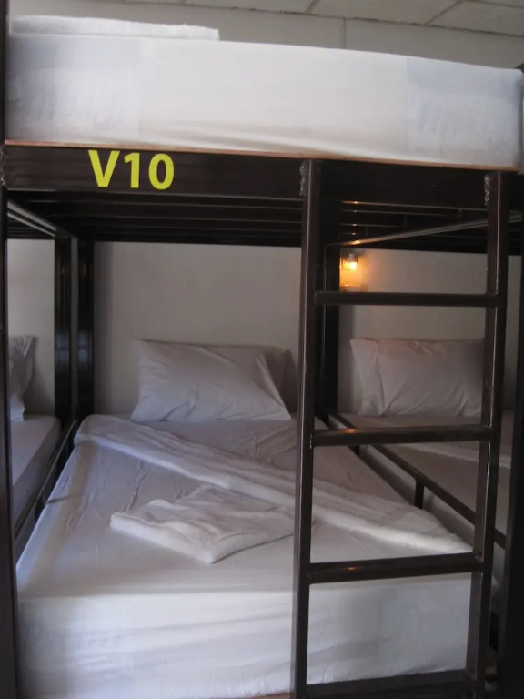 Bed in Dorm with balcony