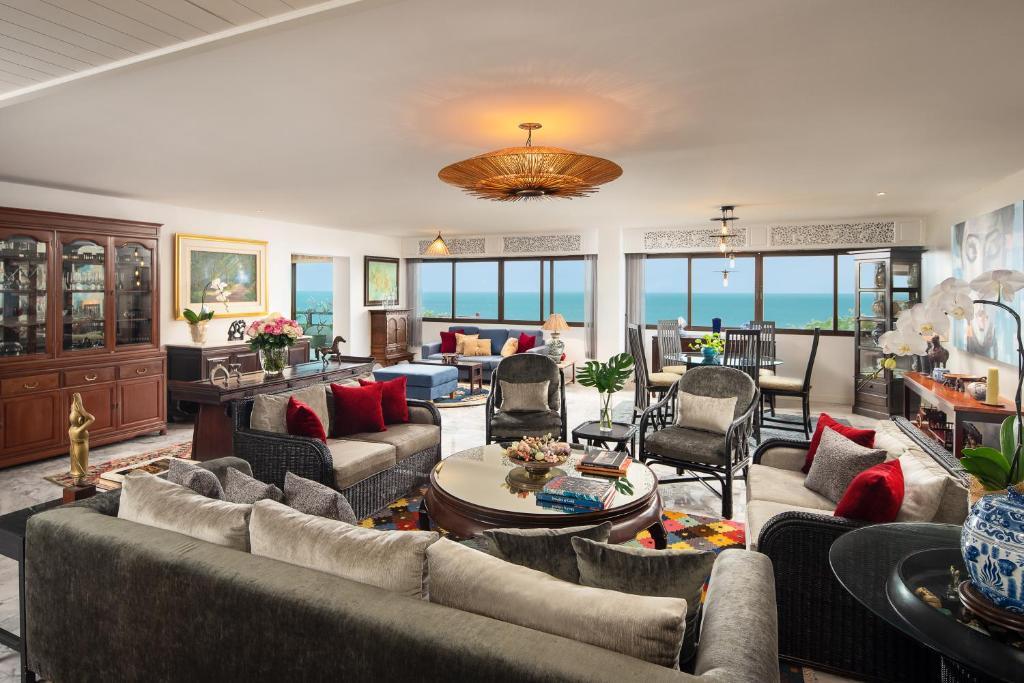 Апартаменты с 3 комнатами с видом на море в Anantara Hua Hin Resort